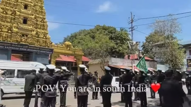 ईद-ए-मिलाद जुलूस में मुस्लिम युवकों द्वारा हिंदू मंदिर को सलामी देते हुए