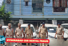 हैदराबाद पुलिस ने कार किराये पर लेकर धोखाधड़ी करने वाले गिरोह को पकड़ा और 8 कारें जब्त कीं।