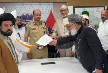 राजा सिंह के विवादास्पद बयान को लेकर मुस्लिम धर्मगुरुओं ने डीजीपी से भेंट की और कार्रवाई की मांग की।
