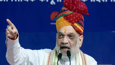 अमित शाह भगोड़ों व अपराधियों के खिलाफ सख्त रुख पर बोलते हुए