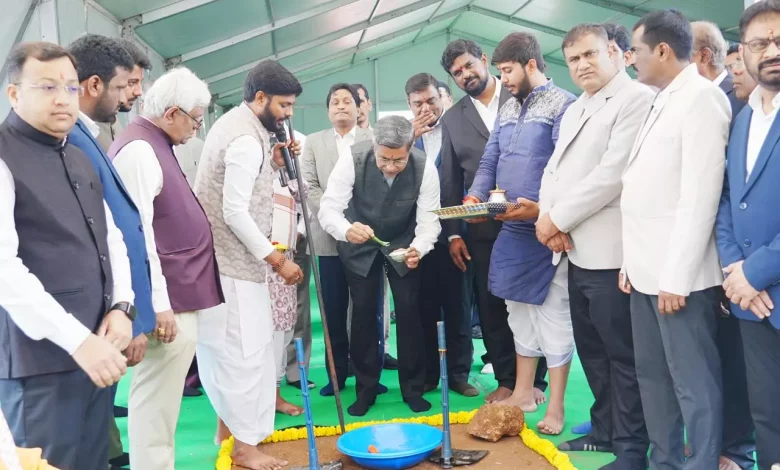 तेलंगाना उच्च न्यायालय नए भवन भूमि पूजन समारोह