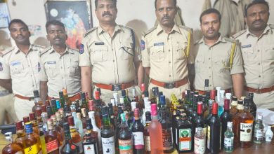 हैदराबाद में अवैध शराब जब्त