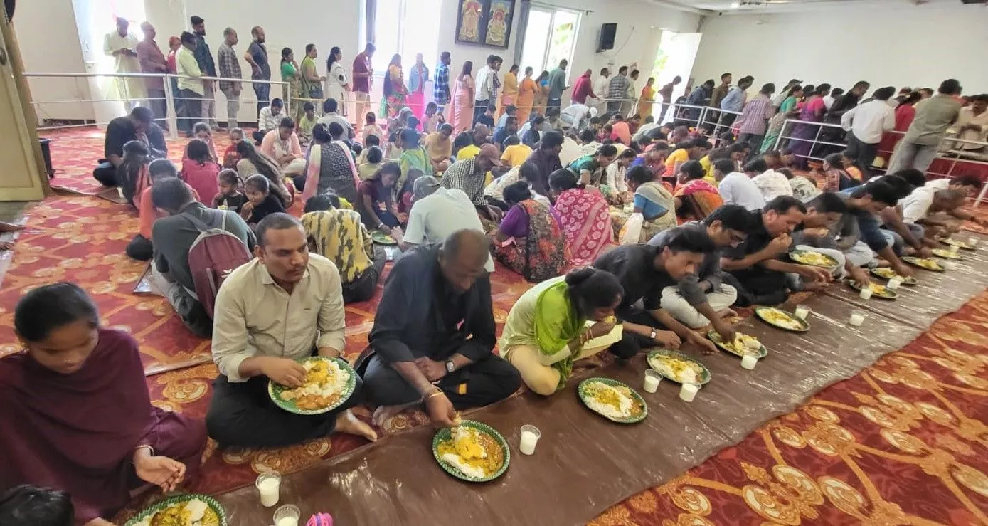 हरे कृष्ण स्वर्ण मंदिर में श्री ब्रह्मोत्सव का दिव्य उत्सव चरम पर