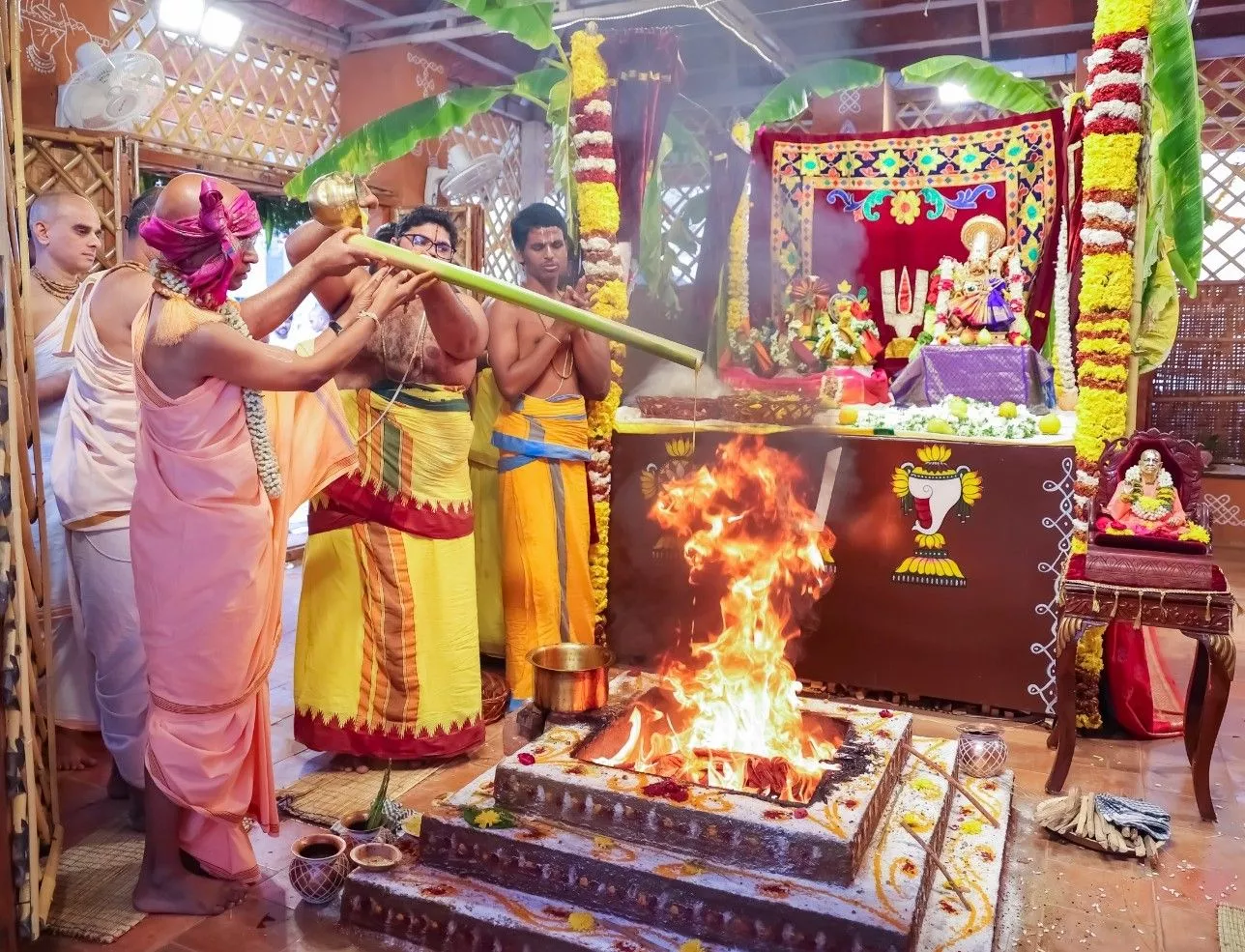 हरे कृष्ण स्वर्ण मंदिर में ब्रह्मोत्सव का भव्य समापन