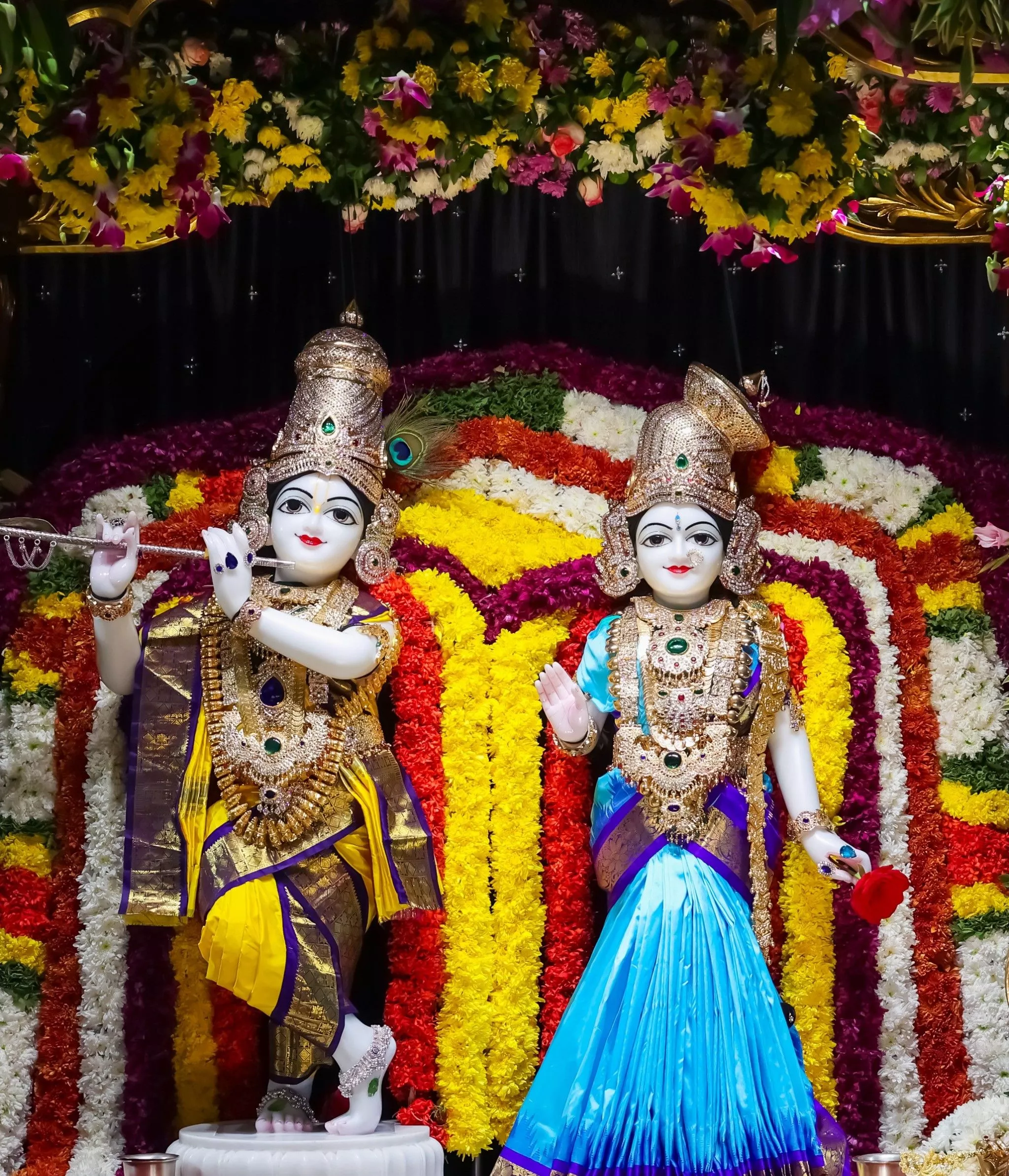 हरे कृष्ण स्वर्ण मंदिर में श्री ब्रह्मोत्सव का दिव्य उत्सव चरम पर