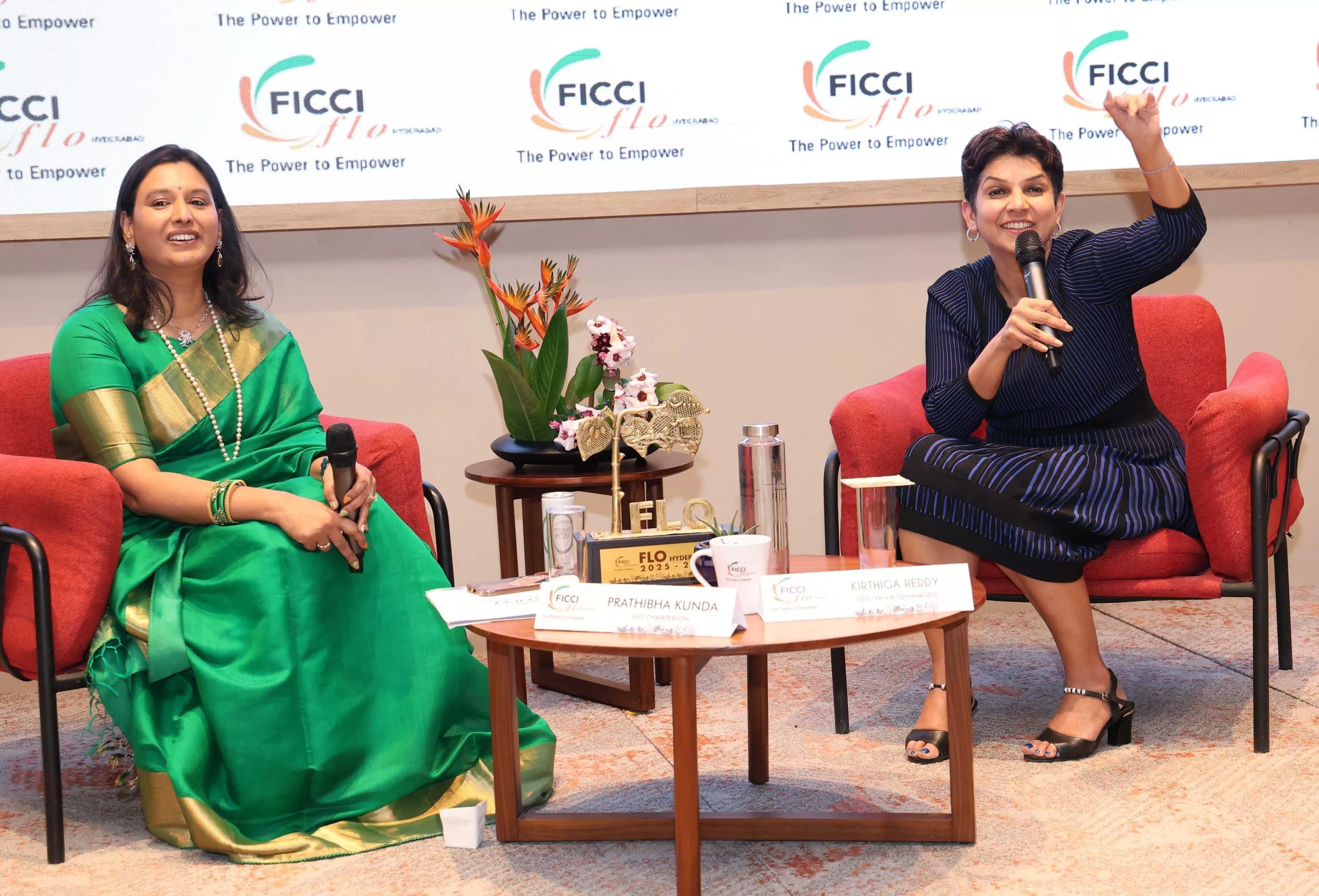 एफएलओ कार्यक्रम में कीर्तिगा रेड्डी का प्रेरक संबोधन