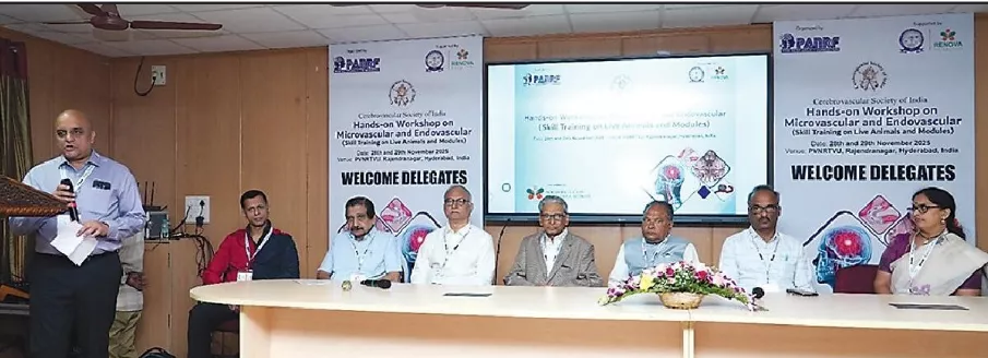 हैदराबाद में आरआईएनएस की उन्नत शल्य चिकित्सा कार्यशाला का प्रशिक्षण सत्र