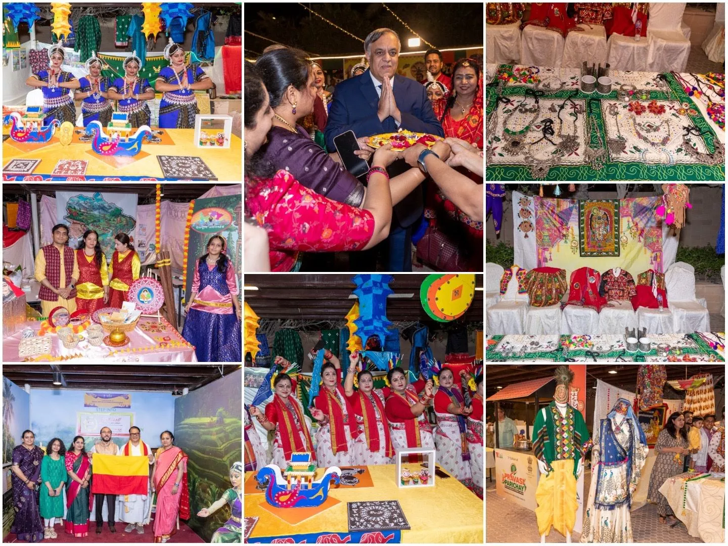 भारतीय नृत्य, पोशाक और संगीत ने खींचा दर्शकों का ध्यान