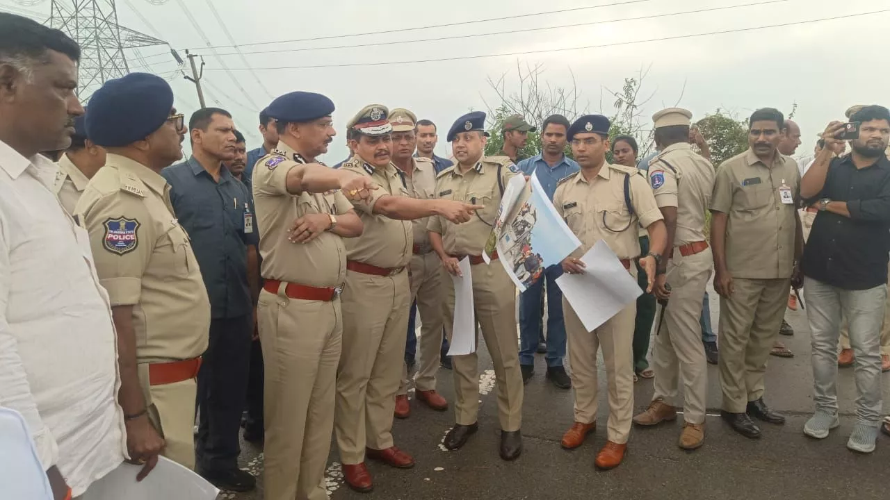 डीजीपी शिवधर रेड्डी ने मिर्जागुड़ा हादसे का जायजा लिया
