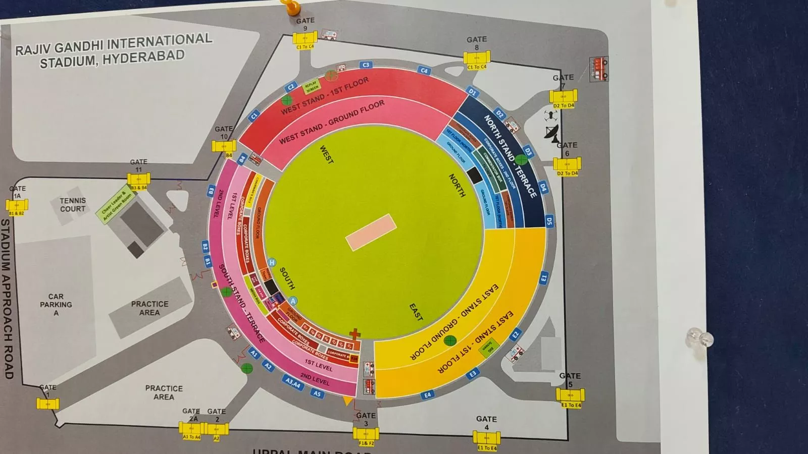 डीजीपी शिवधर रेड्डी ने स्टेडियम का निरीक्षण कर दिए निर्देश
