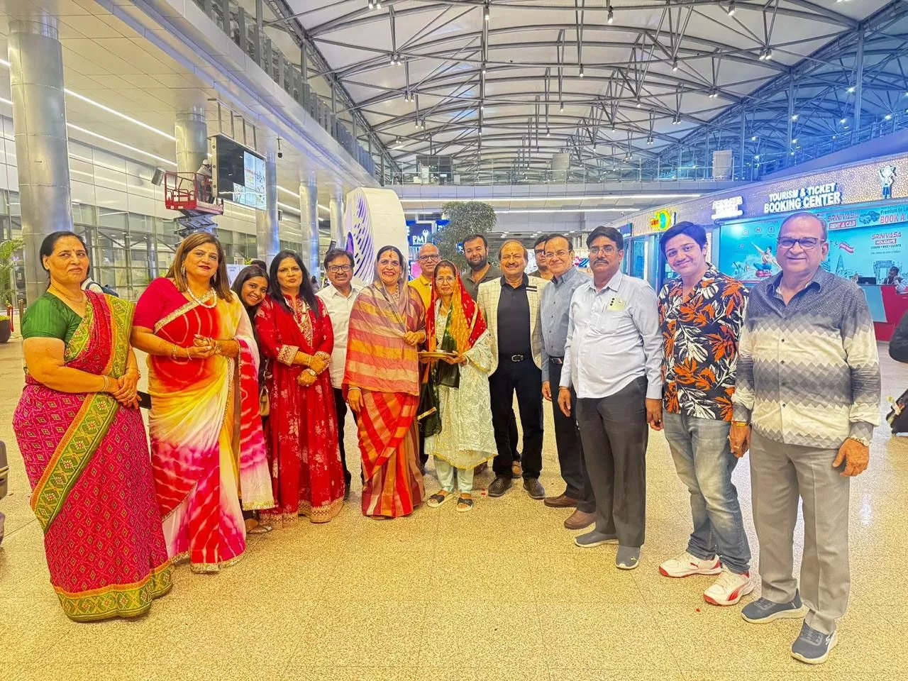 अत्तापुर में श्री बाबोसा भगवान मंदिर उद्घाटन स्थल का दृश्य