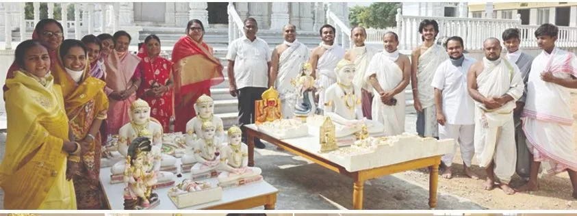 वासुपूज्य स्वामी जैन मंदिर में भव्य चल प्रतिष्ठा समारोह
