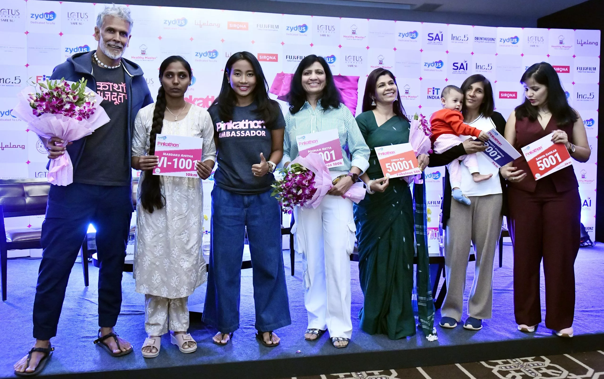 हैदराबाद में Pinkathon 2025-26 का पोस्टर और आयोजन