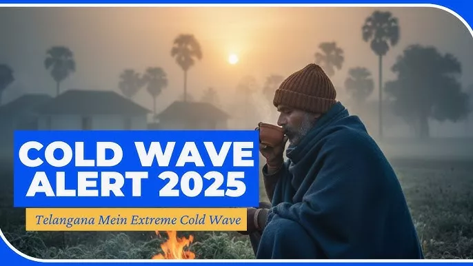 हैदराबाद में ठंड के कारण सड़कों पर सन्नाटा