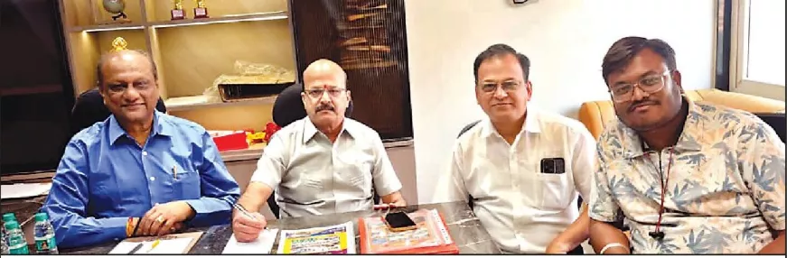 अग्रवाल समाज की पत्रिका ‘अग्रमंजूषा’ की बैठक का दृश्य