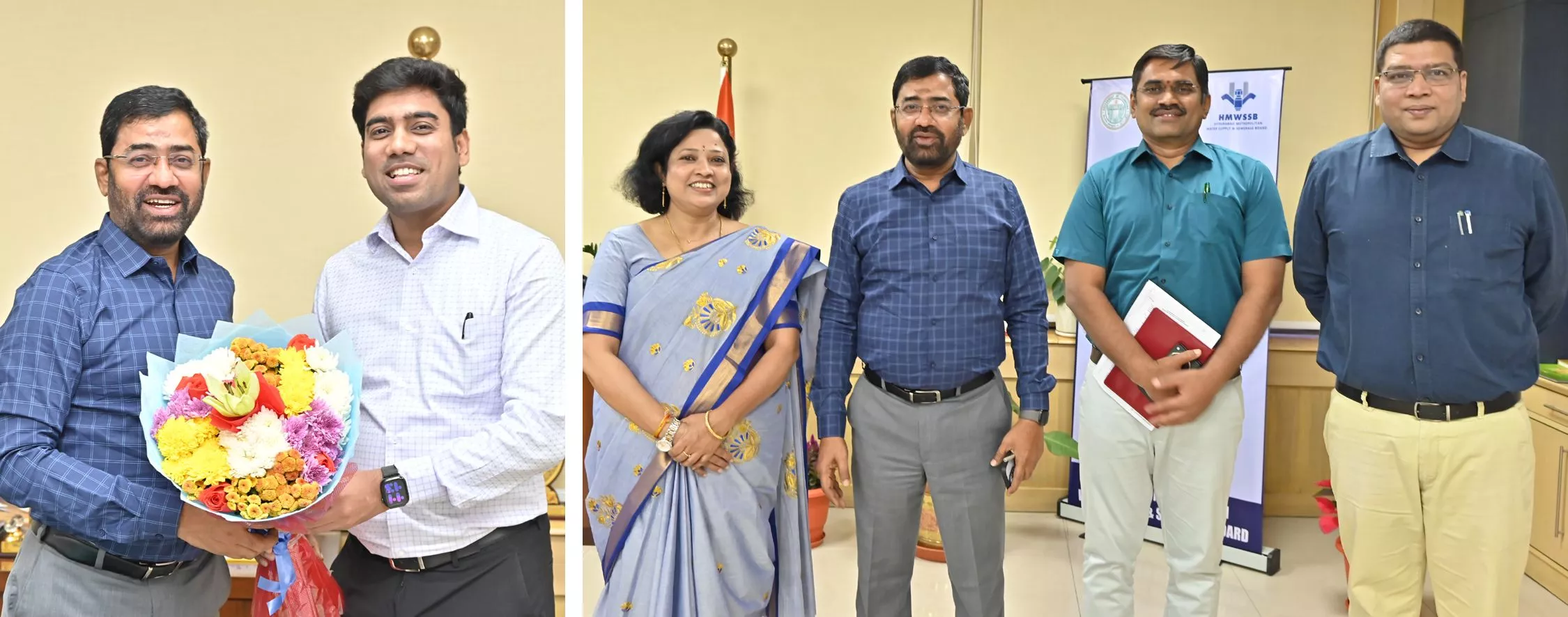 तीन नए ज़ोन में हैदराबाद जलबोर्ड अधिकारियों ने पदभार संभाला