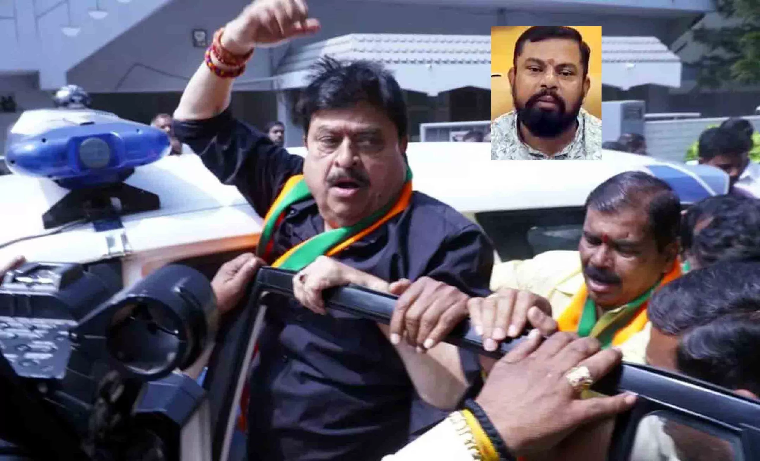 गिरफ्तारी के विरोध में भाजपा कार्यकर्ताओं का प्रदर्शन