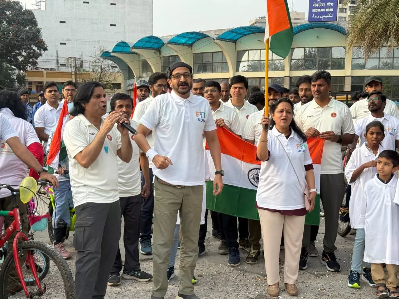 हैदराबाद में ईएसआईसी फिट इंडिया मूवमेंट साइकिल रैली