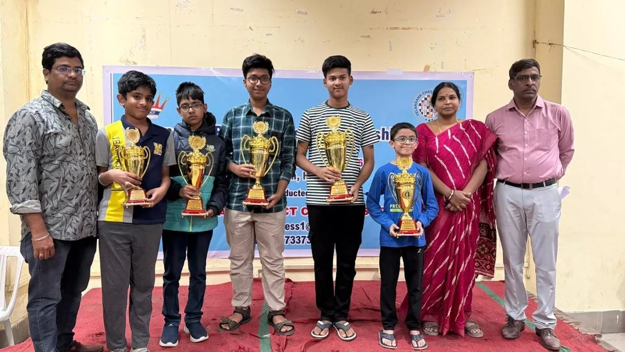 प्रणय आकुला व नागा साई सार्थक, तेलंगाना शतरंज चैम्पियन