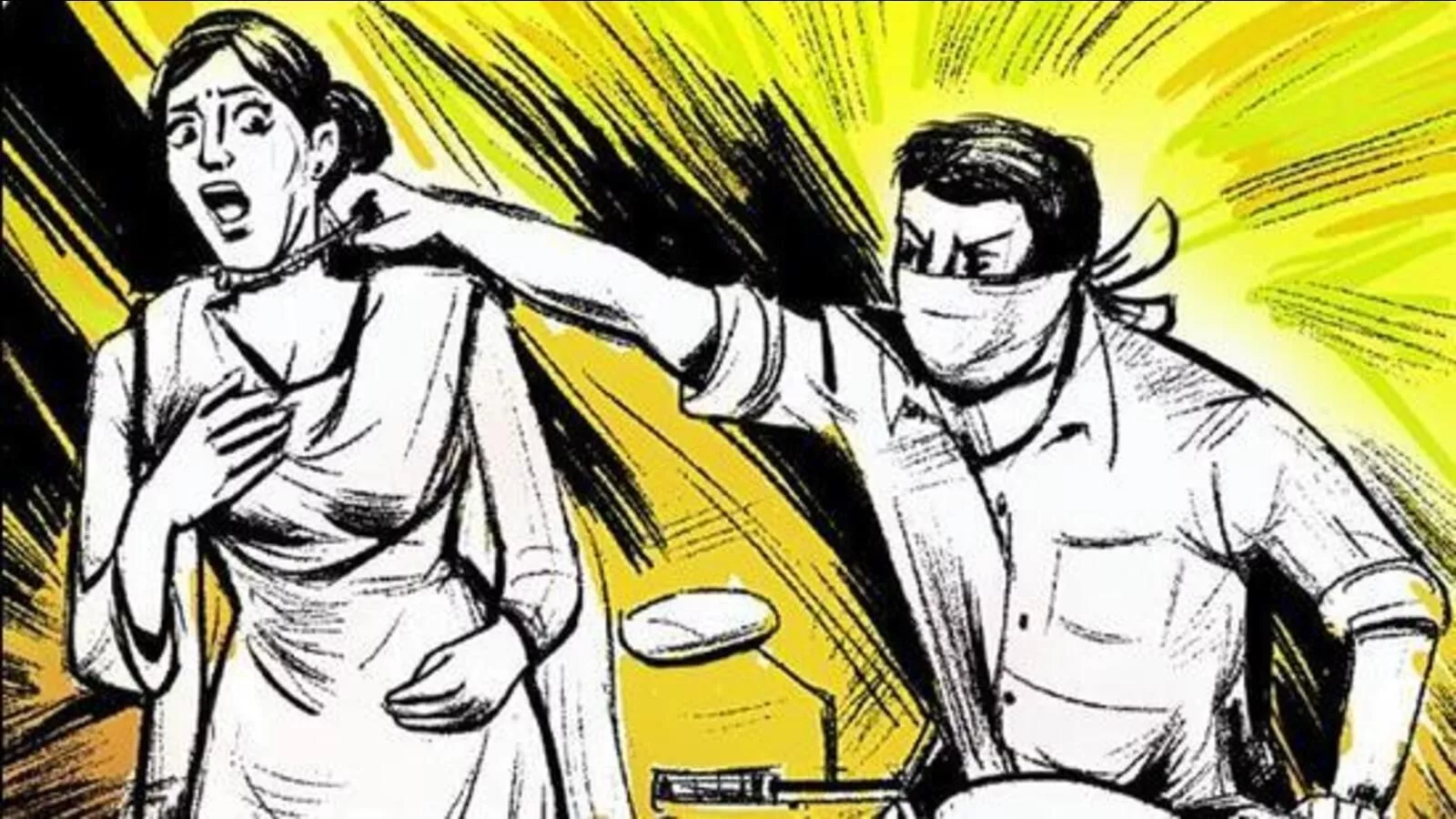 जुबली हिल्स में महिला से चेन स्नैचिंग की घटना स्थल