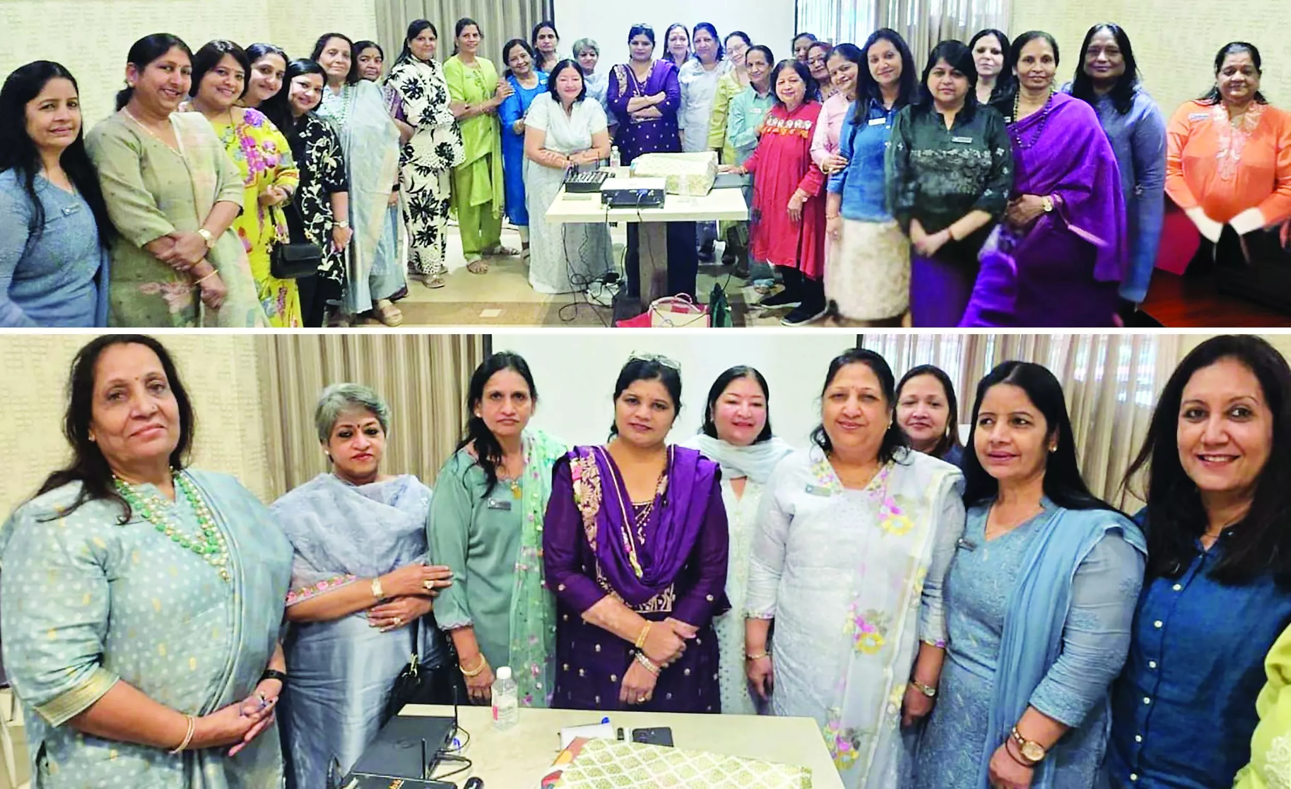 कार्यशाला में डॉ. सरिता अग्रवाल डिमेंशिया पर जानकारी देती हुईं