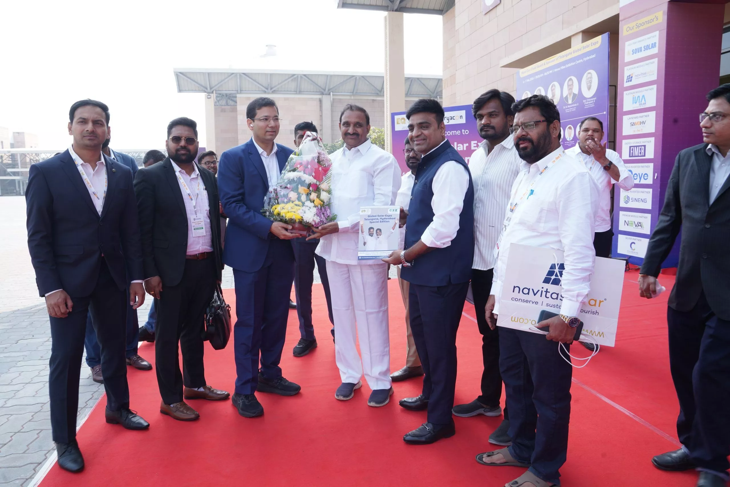 तेलंगाना ग्लोबल सोलर एक्सपो 2026 का उद्घाटन समारोह