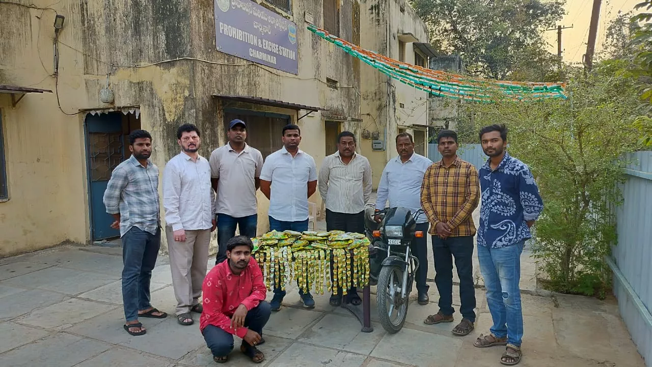 जब्त किए गए गांजा मिश्रित चॉकलेट