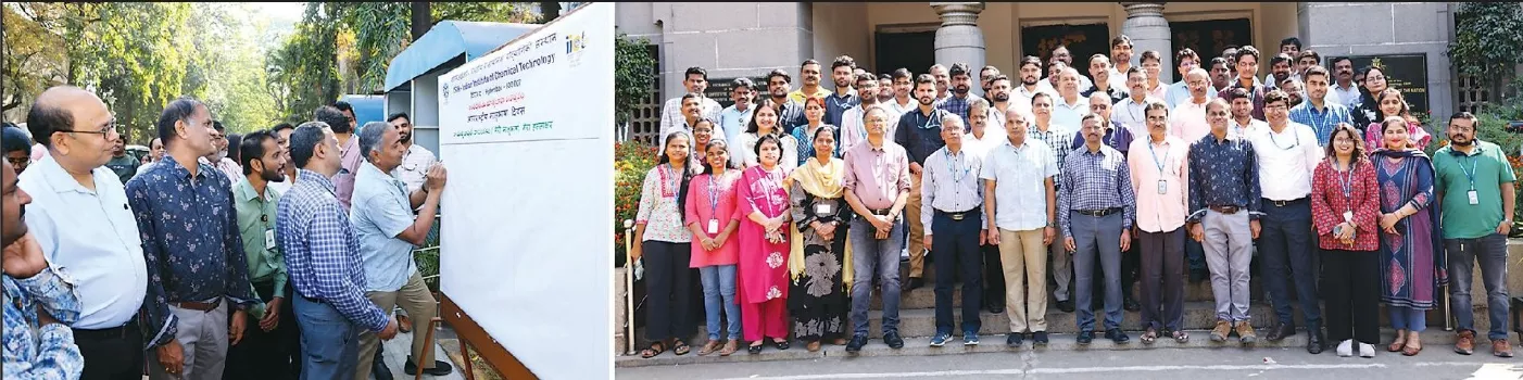 मातृभाषा दिवस पर हस्ताक्षर करते संस्थान के कार्मिक