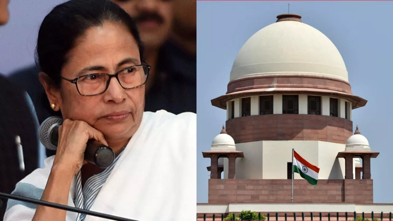 सुप्रीम कोर्ट परिसर में पहुंचीं पश्चिम बंगाल की मुख्यमंत्री ममता बनर्जी