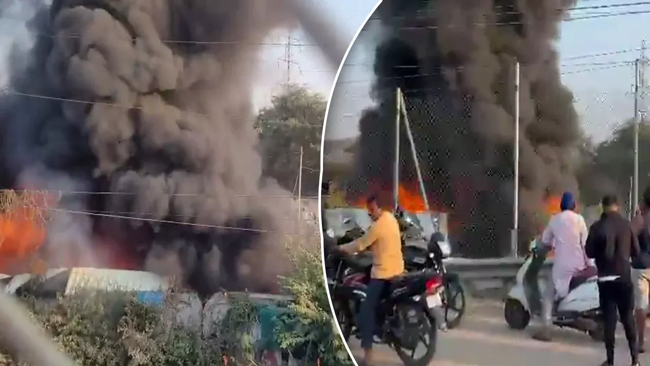 राजेंद्र नगर स्थित मारुति सुजुकी सर्विस सेंटर में भीषण आग,