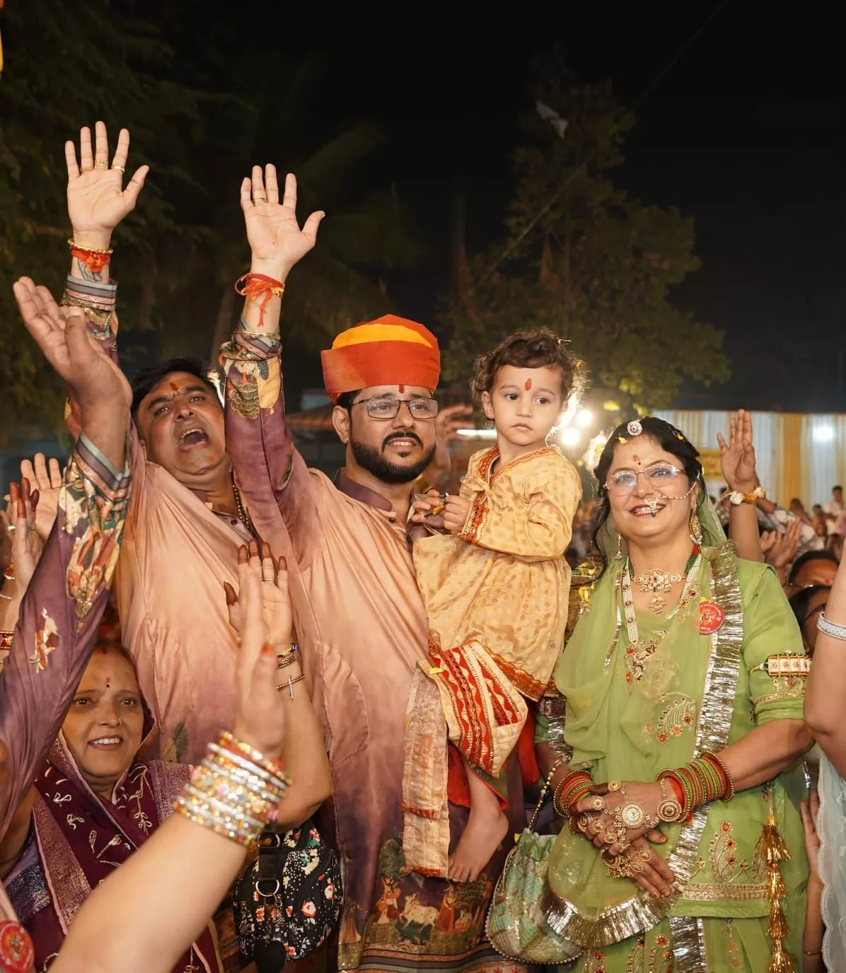 श्री रामदेवजी महाराज का जागरण अत्तापुर स्थित मंदिर में