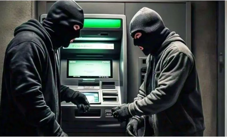 सुल्तान बाज़ार एटीएम लूट में पुलिस जाँच करती हुई