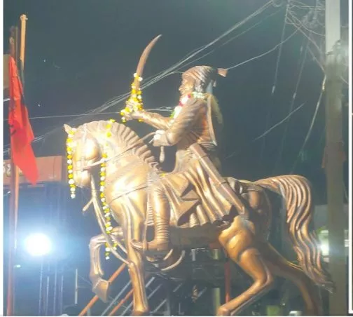 निजामाबाद में शिवाजी महाराज जयंती पर निकली शोभायात्रा