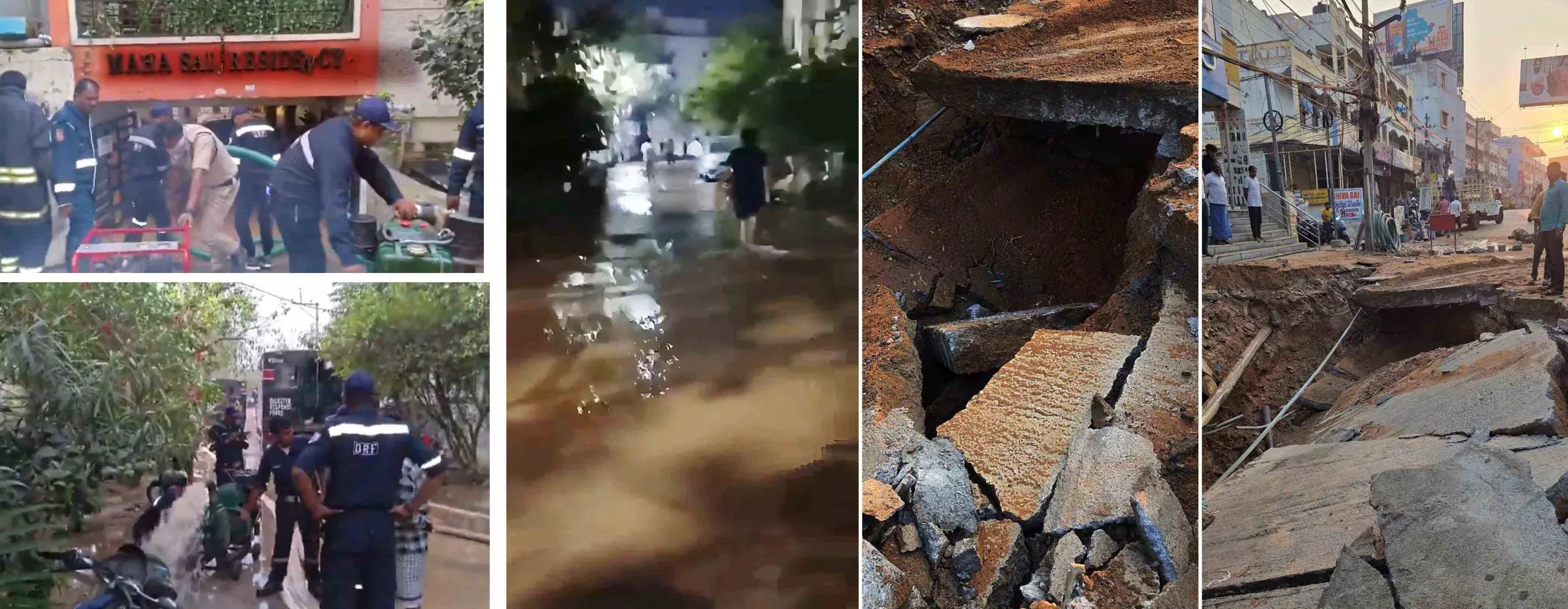 पाइपलाइन फटने से मणिकोंडा में जल संकट