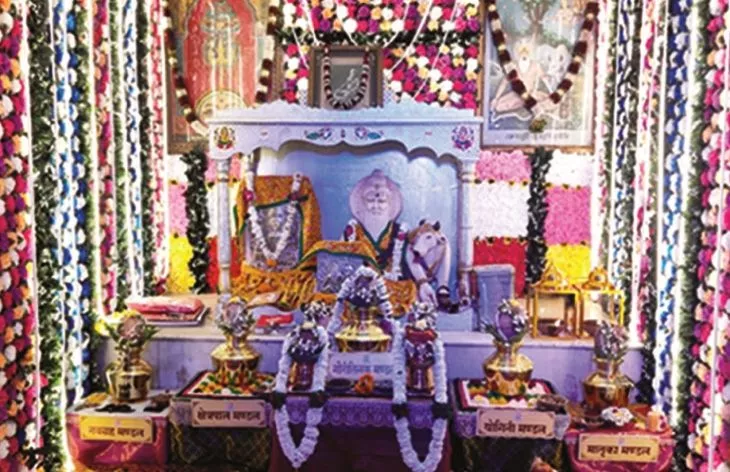 दाहिमा मंदिर में चैत्र नवरात्रि महोत्सव का शुभारंभ