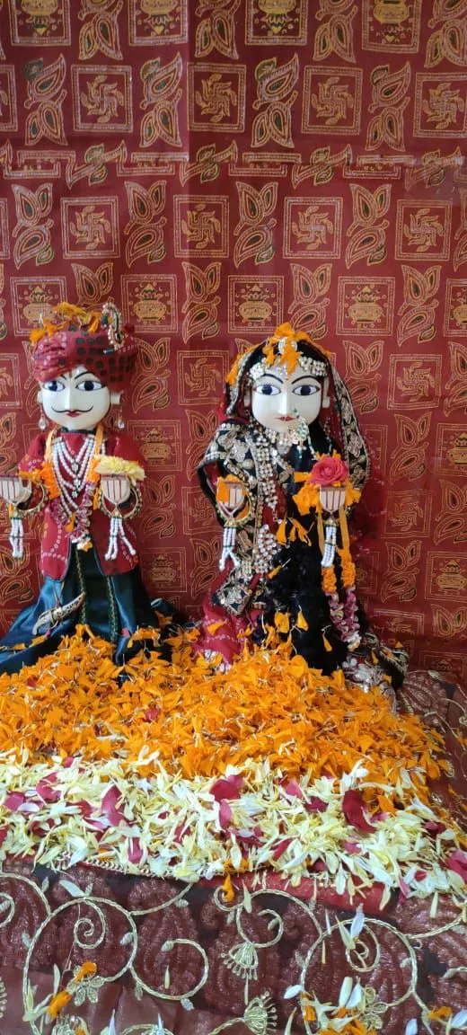 गणगौर कार्यक्रम में महिलाओं का सांस्कृतिक प्रदर्शन