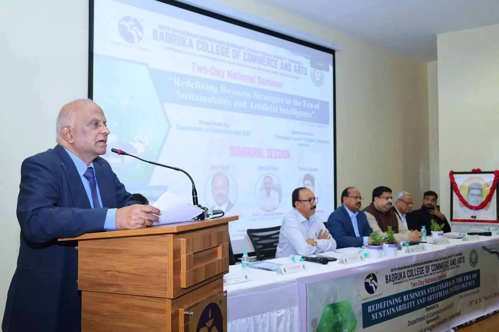 बद्रुका कॉलेज में एआई और सस्टेनेबिलिटी सेमिनार का उद्घाटन