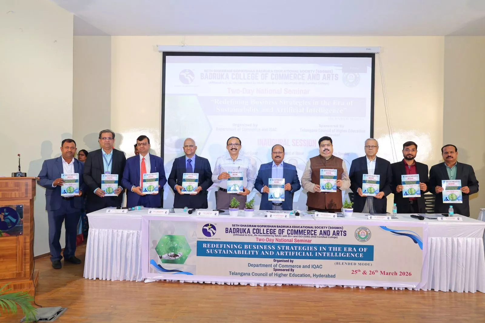 बद्रुका कॉलेज में एआई और सस्टेनेबिलिटी सेमिनार का उद्घाटन