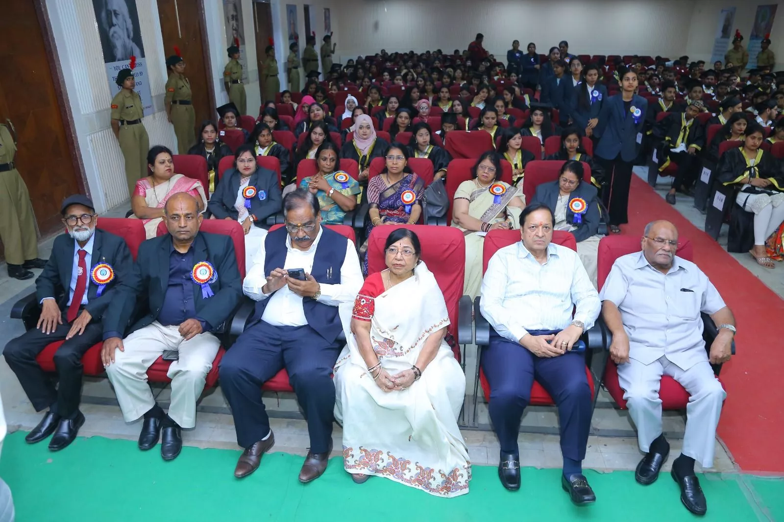 शंकरलाल सिग्नोडिया कॉलेज में दीक्षांत समारोह का दृश्य