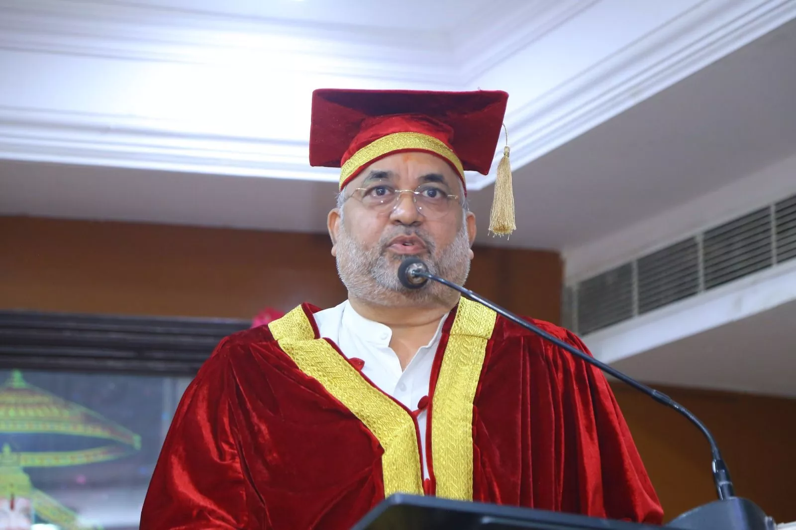 शंकरलाल सिग्नोडिया कॉलेज में दीक्षांत समारोह का दृश्य