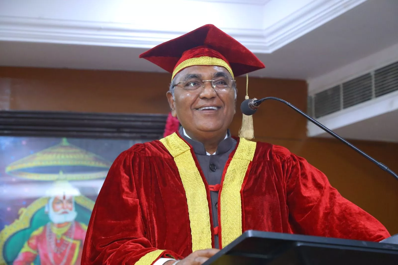 शंकरलाल सिग्नोडिया कॉलेज में दीक्षांत समारोह का दृश्य