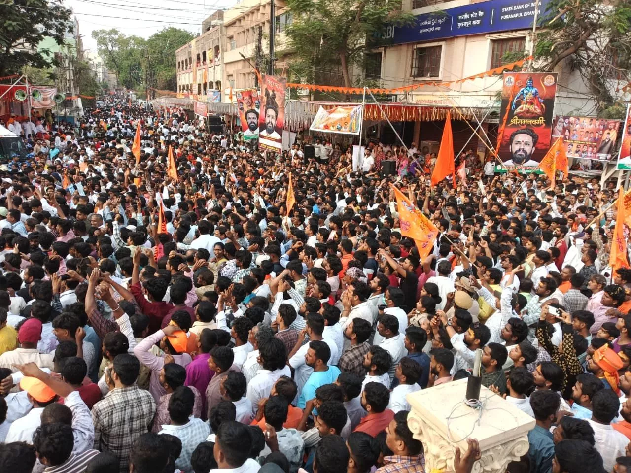 हैदराबाद में निकली भव्य श्रीराम नवमी शोभायात्रा