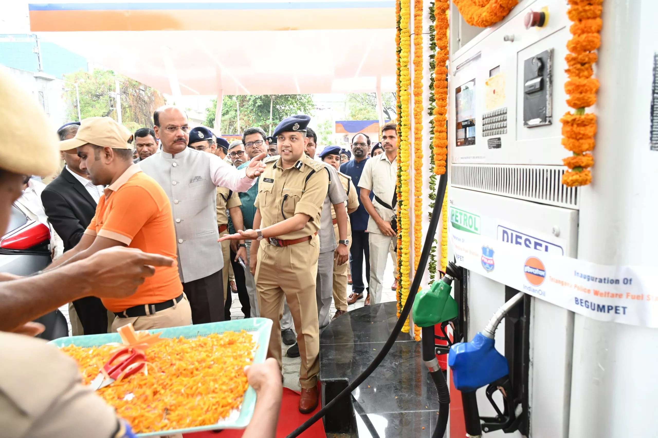 डीजीपी ने पुलिस वेल्फेयर फ्यूल स्टेशन का किया उद्घाटन