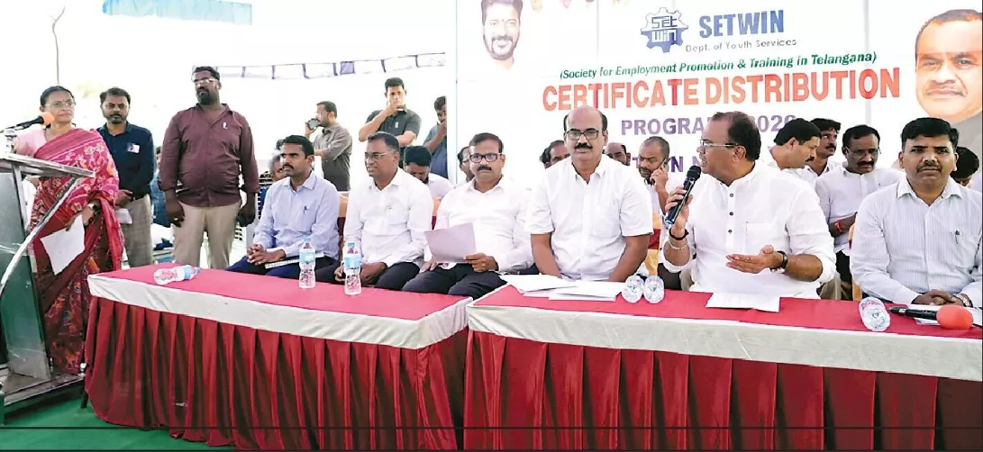 नलगोंडा SETWIN प्रशिक्षण प्रमाण पत्र वितरण समारोह
