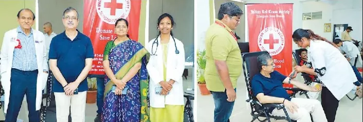 सिकंदराबाद IRISET में रक्तदान शिविर, 60 लोगों ने किया दान
