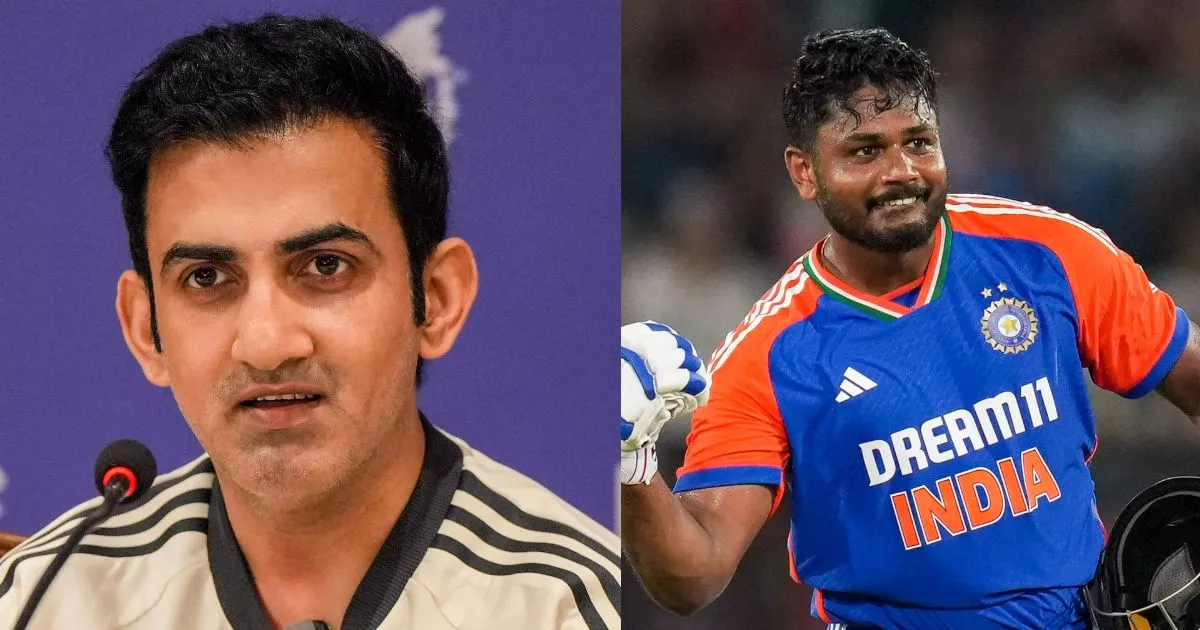 संजू सैमसन टी20 विश्व कप में बल्लेबाजी करते हुए