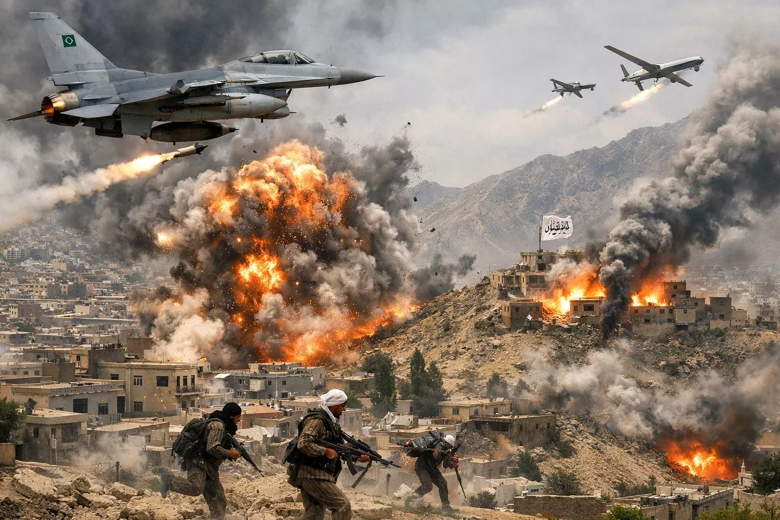 पाकिस्तान का ड्रोन हमला : काबुल और नंगरहार में तालिबान ठिकाने तबाह