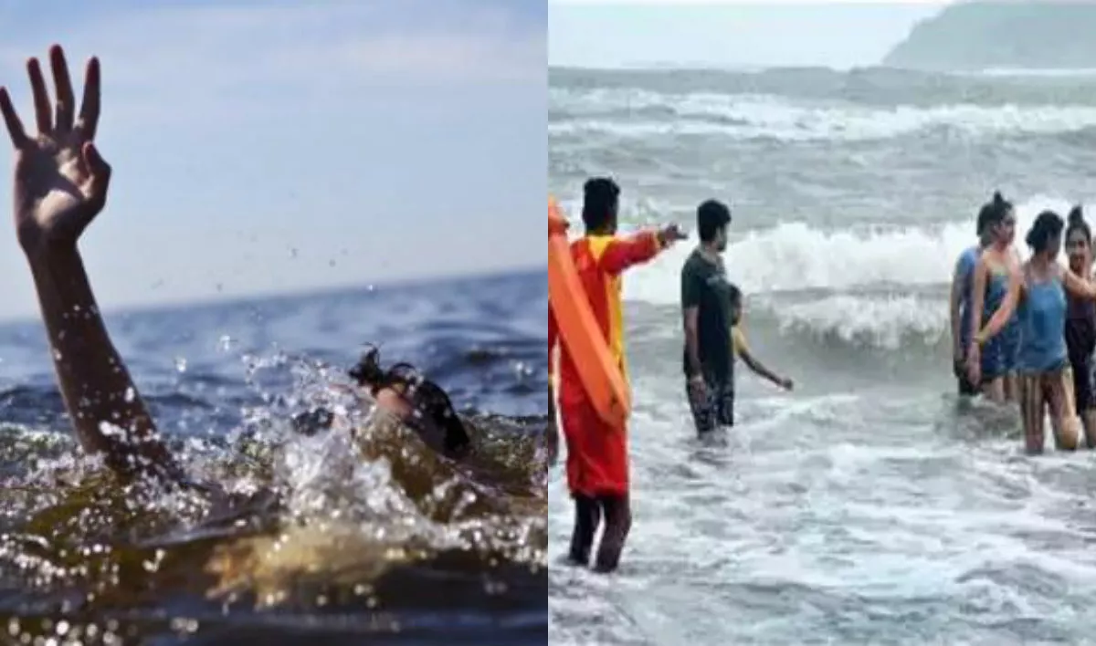 गोवा बीच हादसे: पांच पर्यटकों को डूबने से बचाया