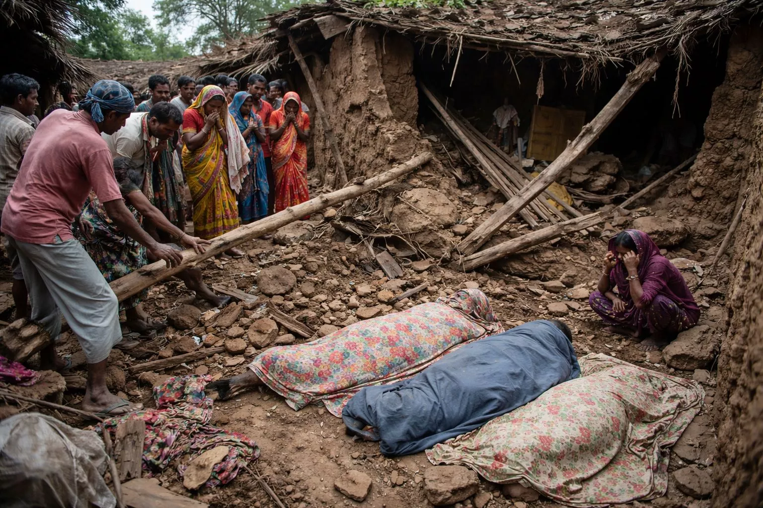 मैनपुरी में मकान ढहने से घायल परिवार