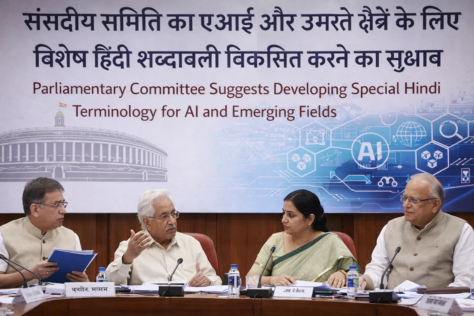 एआई हिंदी शब्दावली पर चर्चा करती संसदीय समिति